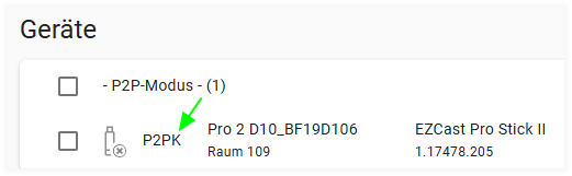Anzeige für P2P-K
